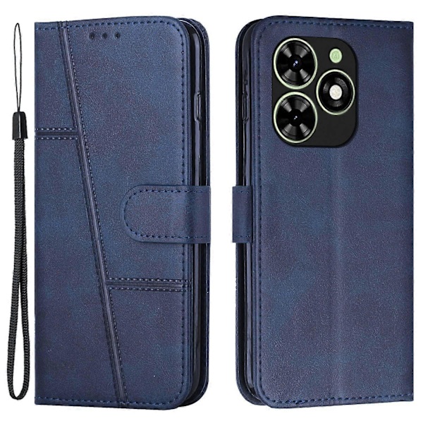 Plånboksfodral i Läder med Ställ för Infinix Smart 8 4G Multicolor Sapphire