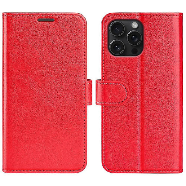 Magnetiskt fodral i Crazy Horse-texturläder för iPhone 16 Pro Max Multicolor Style C
