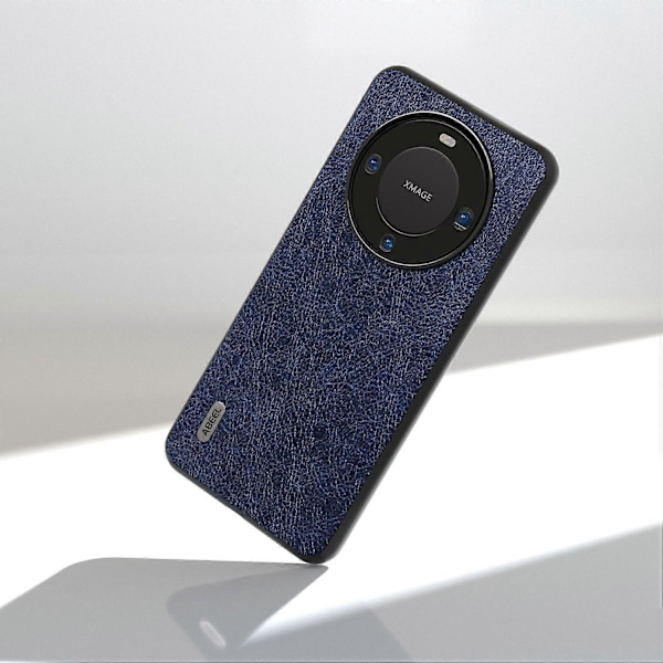 För Huawei Mate 60 Pro Mobilskal Retro Litchi Textur Läderbelagd TPU+PC Fodral Multicolor Style A