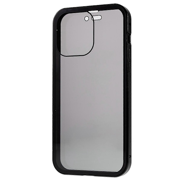 iPhone 16 Pro -puhelimelle tarkoitettu Anti-Spy -kotelo, magneettinen metallikehys + kaksipuolinen karkaistu lasinen puhelinkuori - Vihreä Multicolor Black