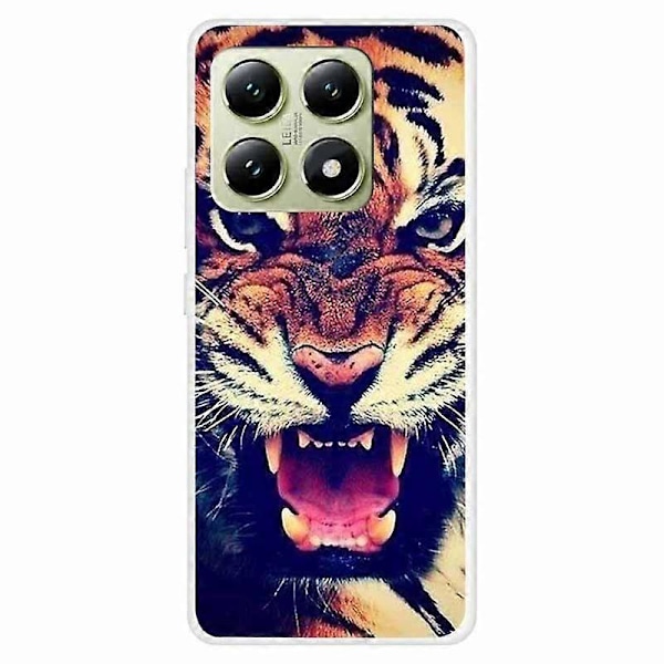 Til Xiaomi 14T Etui TPU Mønsterprint Anti-fald Telefoncover Multicolor Style B