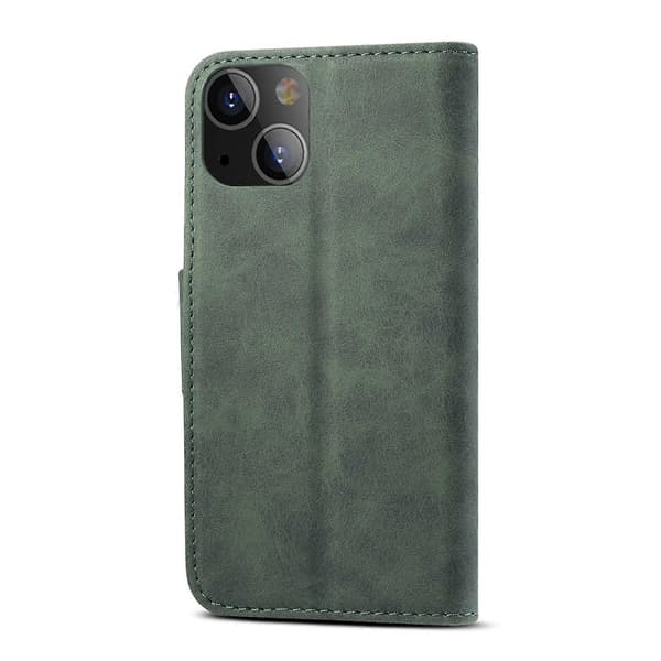 PU Læder Wallet Stand Telefon Cover Case til iPhone 13 6.1 tommer
