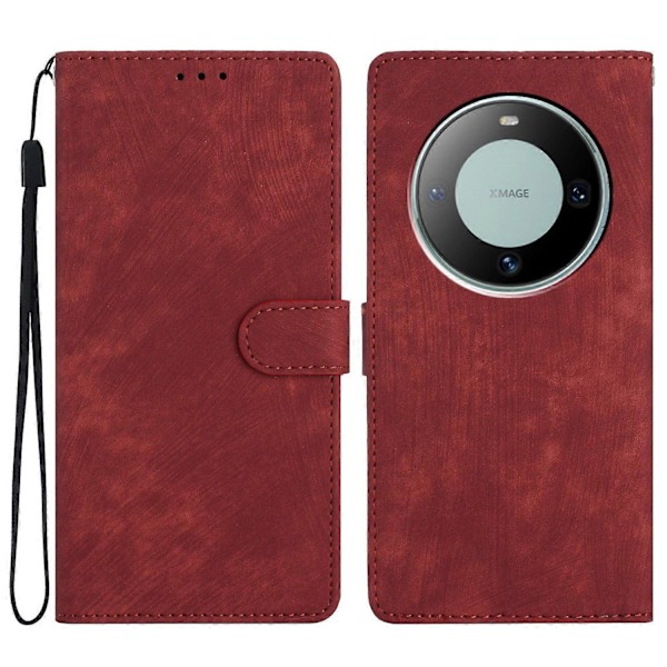 Til Huawei Mate 60 Etui Folio Flip Ensfarvet Hud-berørings Telefon Stand Læder Cover Multicolor Style G