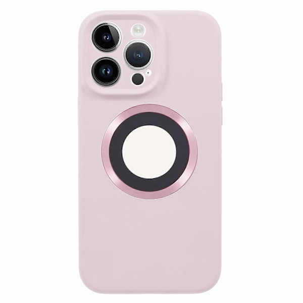 Til iPhone 14 Pro Silikone+PC Slim Cover Kompatibelt med MagSafe Logo Visning Stødsikkert Telefoncover Multicolor Style D