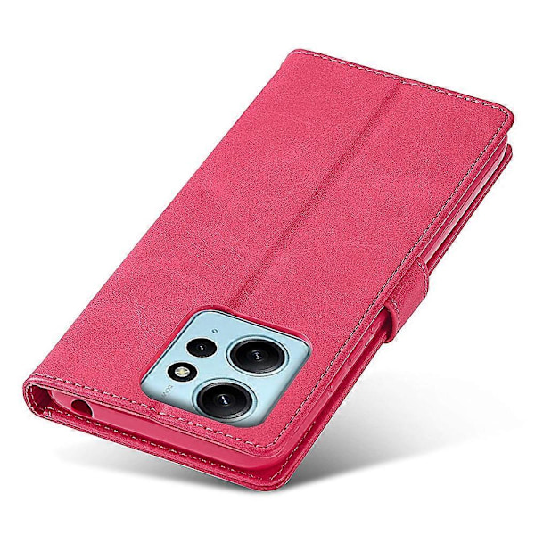 LC.IMEEKE Xiaomi Redmi Note 12 4G puhelinlompakkokotelo vasikannahkajäljitelmällä PU-nahasta, jalustalla Multicolor Style E