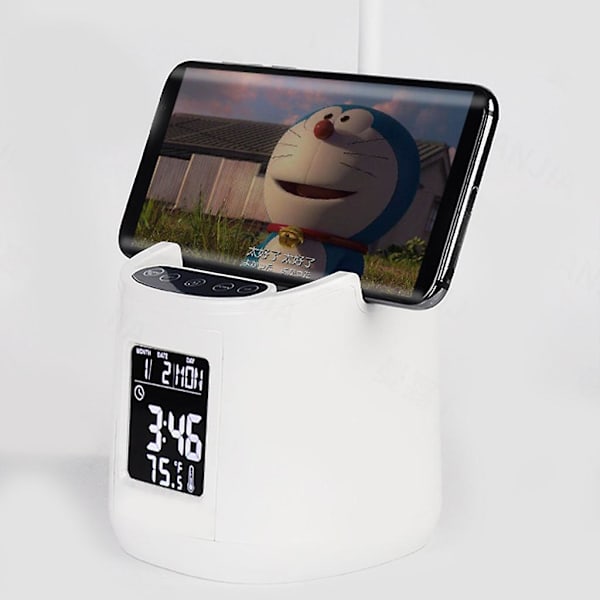 4-in-1 USB-lukuvalaisin, 3-portainen himmennystila kosketuskytkimellä lapsille ja opiskelijoille Gray