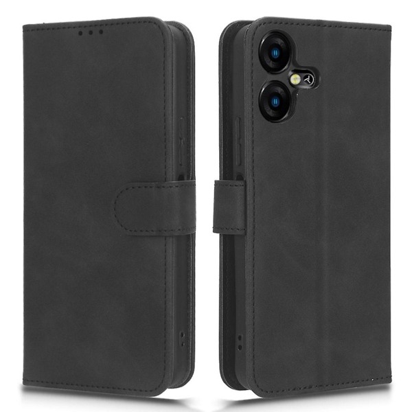 För Tecno Pova Neo 3 4g Pu Läder Plånboksställ Case Skin-touch Full Protection Cover Black