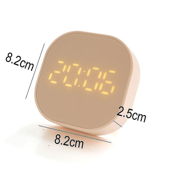 Digital väckarklocka. Multifunktionell magnetisk led smart sensor Söt väckarklocka för barn pink
