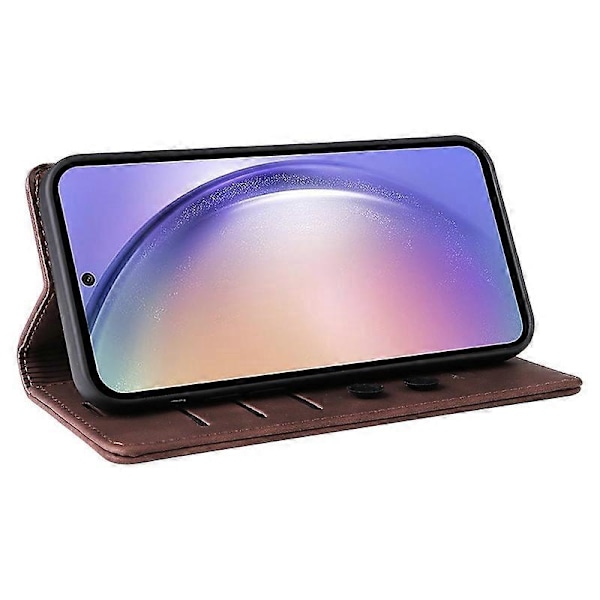 006-sarjan Samsung Galaxy A54 5G -kotelo nahkaisella lompakkokotelolla ja imukuppikiinnityksellä Multicolor Style D