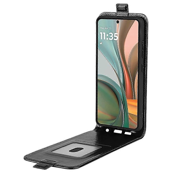 Motorola Moto G75 5G -kotelo korttipaikoilla, pystysuuntainen nahkainen puhelinkotelo Multicolor Style B