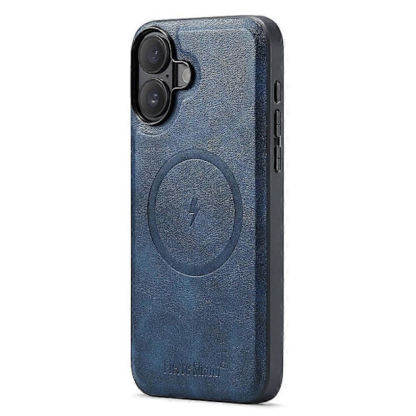FIERRE SHANN 028 Tyyli iPhone 16 -kotelolle Magneettinen irrotettava korttipaikka Nahkainen takakansi Multicolor Style D