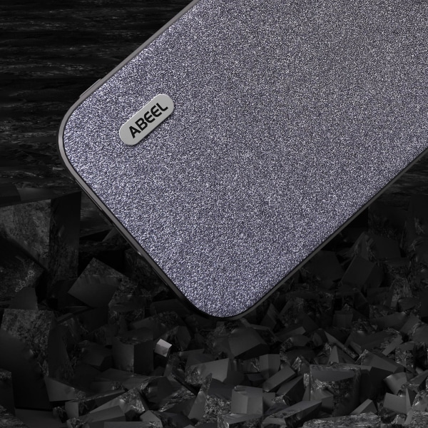 För Iphone 15 Pro Max Glitter Drop-proof Phone case Pu Läderbelagd Tpu Cover Black