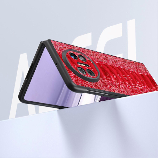 Skal för Huawei Mate X5 Krokodiltextur Äkta Läder+TPU+PC Mobilskal Multicolor Style D