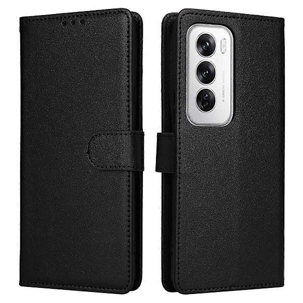 Til Oppo Reno12 Pro 5G (Global) Etui Wallet Stand View PU Læder Telefon Cover Multicolor Style B