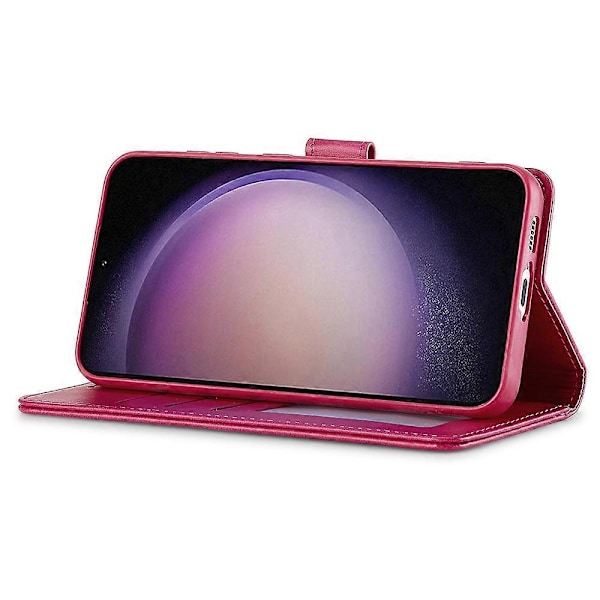 LC.IMEEKE Etui til Samsung Galaxy A16 5G/A16 4G Kalveskindsstruktur PU Læder Stand Wallet Telefon Cover Multicolor Style C