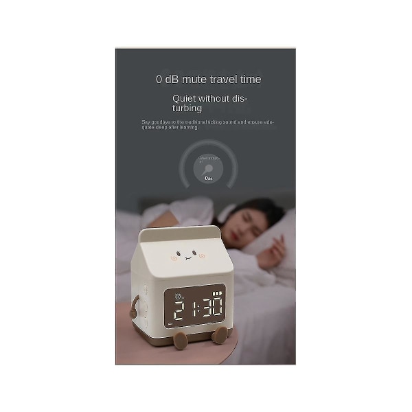 Mjölk Cartlarm C Mjölkkartong Elektronisk Led C Bedside Dormy Stude