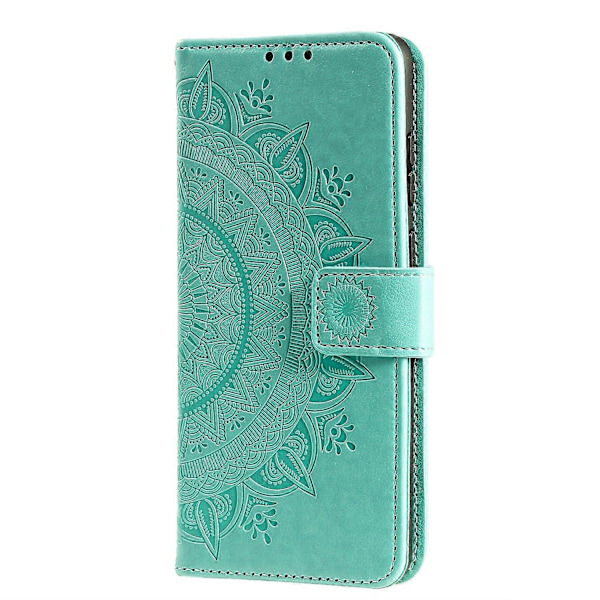 Præget Mandala Blomst Pung Læder Etui med Rem til Samsung Galaxy A52 4G/5G/A52s 5G Multicolor Style B