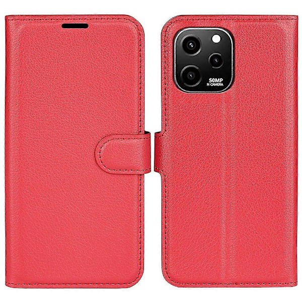 Huawei nova Y61 4G täyssuojaava läppäkotelo PU-nahkaa, jalustalla ja lompakolla Multicolor Style D