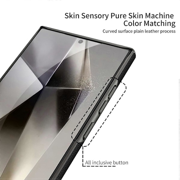 GKK Samsung Galaxy S24 Ultra PC+PU -kotelo, ihonmyötäinen ohut puhelinkuori Multicolor Style C
