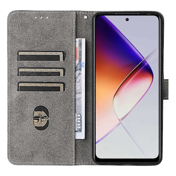 Pung til Infinix Note 40X 5G X6838 med RFID-blokering PU læder cover stativ visning Multicolor Style C