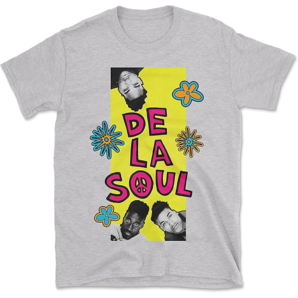 De La Soul Flowers Hip Hop T-shirt Gray XXL