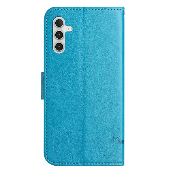 Til Samsung Galaxy A26 5G Etui Wallet Stand Præget Sommerfugl Blomst PU Læder Telefon Cover Multicolor Style A