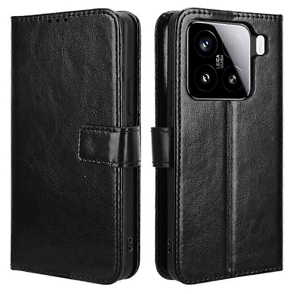 Til Xiaomi 15 Pro Etui Crazy Horse Tekstur PU Læder Telefon Wallet Cover Multicolor Style A