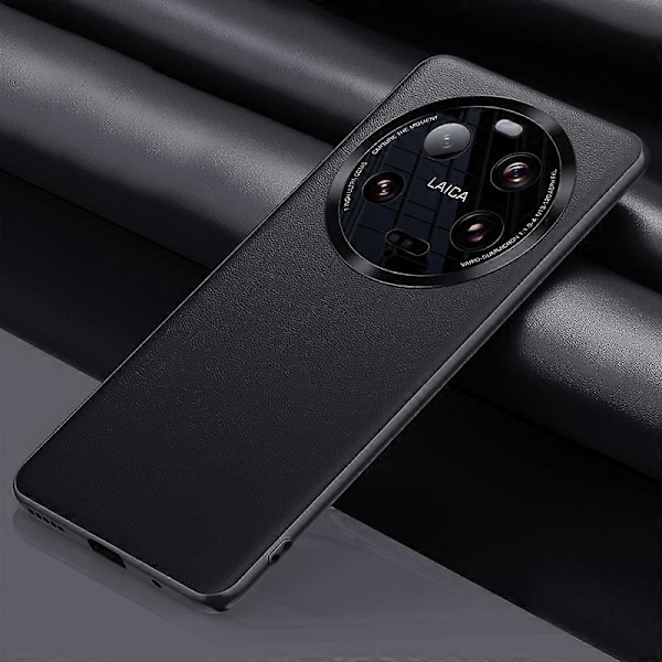 For Xiaomi 13 Ultra PU-lærbelagt TPU+PC-telefondeksel med metall linsebeskyttelse (2. generasjon) Multicolor Style B