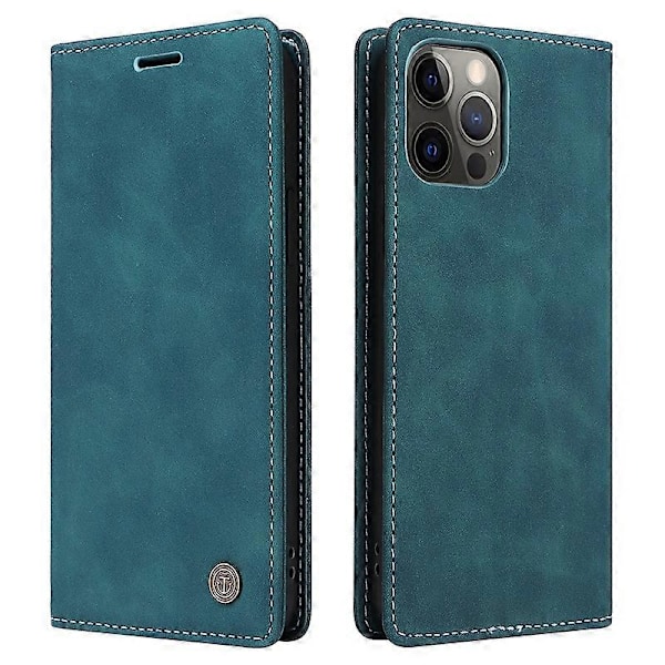 006-serien Fodral för iPhone 15 Pro Max PU Läder Vikbart Ställ Telefonskydd Multicolor Style E