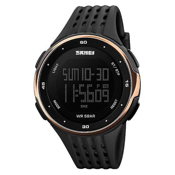 Skmei 1219 Men Multi-function Electronic Watch Rose Gold