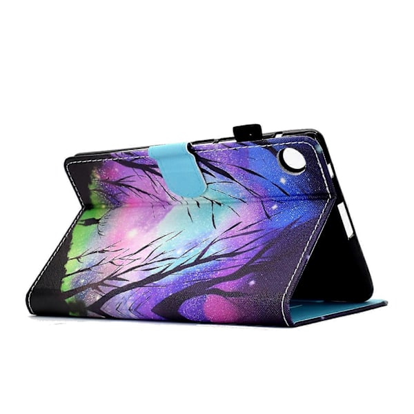 Samsung Galaxy Tab A9+ PU-nahkakotelo, kuvioitu, älykäs tablettisuojus kynätelineellä Multicolor Style I