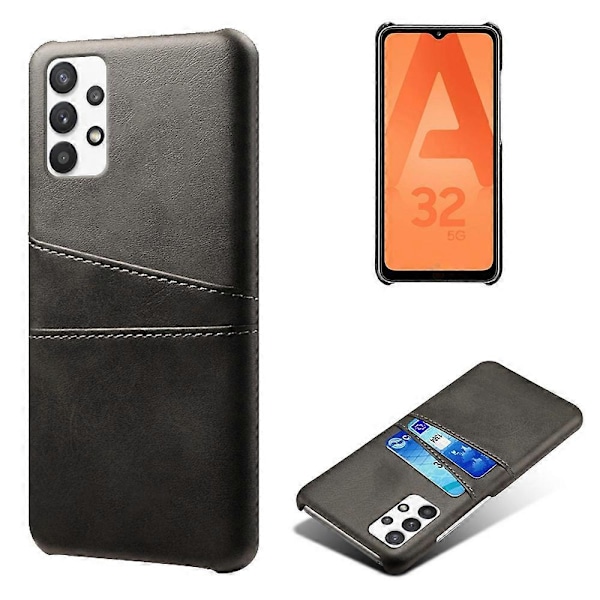 KSQ PC+PU Lærbelagt Deksel med Doble Kortspor for Samsung Galaxy A32 5G/M32 5G Multicolor Style A