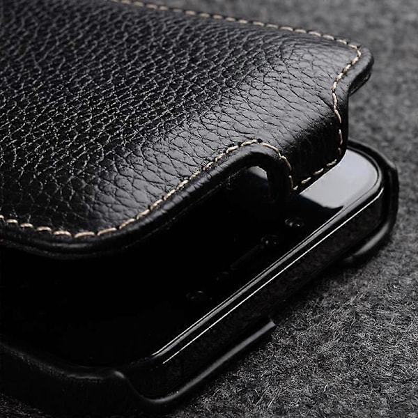 MELKCO iPhone 14:lle Aitoa Lehmännahkaa+PC-kuori Pystysuora Läppäsuoja Puhelinkotelo Multicolor Style B