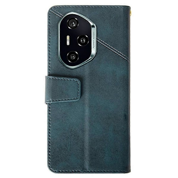 IDEWEI Honor 300 Pro -kotelo, nahkalompakko, puhelinkotelo, jalusta, vasikannahkajäljitelmä Multicolor Blue