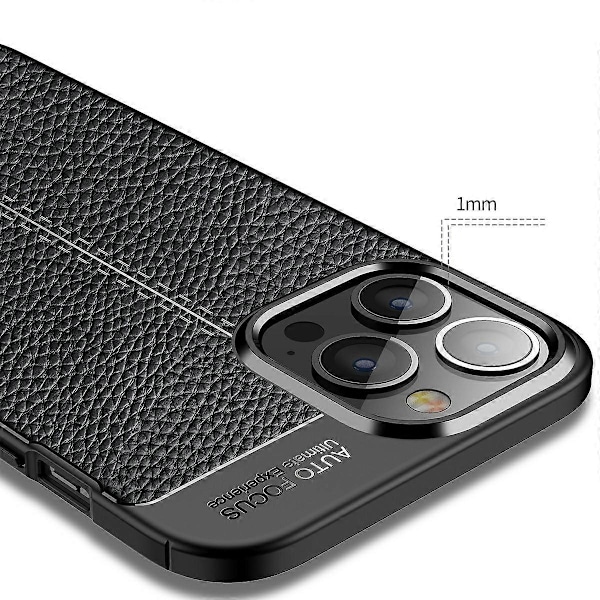 Mjukt TPU Litchi Textur Telefonskal för iPhone 13 Pro Max