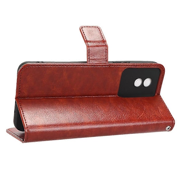 Mobilskal för vivo Y02 4G Plånboksfodral PU Läder Telefonskal med Rem Multicolor Style A