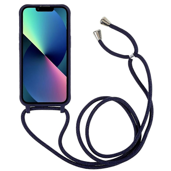 Integrerat TPU-skal för iPhone 14 Plus, reptåligt skydd med snodd Multicolor Style B