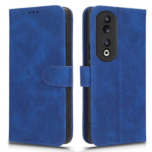 Til Honor 90 Hud-berøringsfølelse PU Læder Telefon Shell Wallet Cover Foldbart Stativ Flip Telefon Cover Multicolor Style B