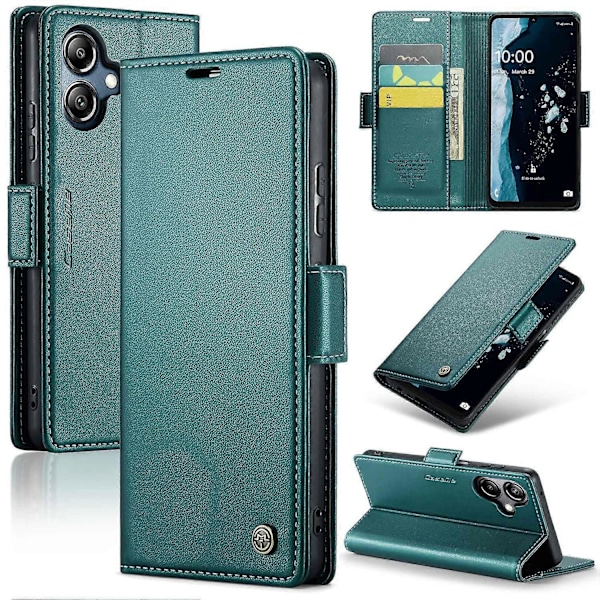 Til Samsung Galaxy A06 Case CASEME 023 Series RFID-Blokerende Blankt Stativ Telefon Cover Multicolor Style E