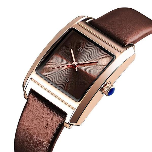 Skmei Matte Waterproof Quartz Watch Brown