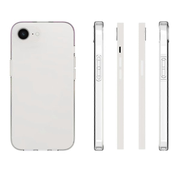 Til iPhone 16e Cover Anti-Fingeraftryk Krystalklar TPU Telefon Cover