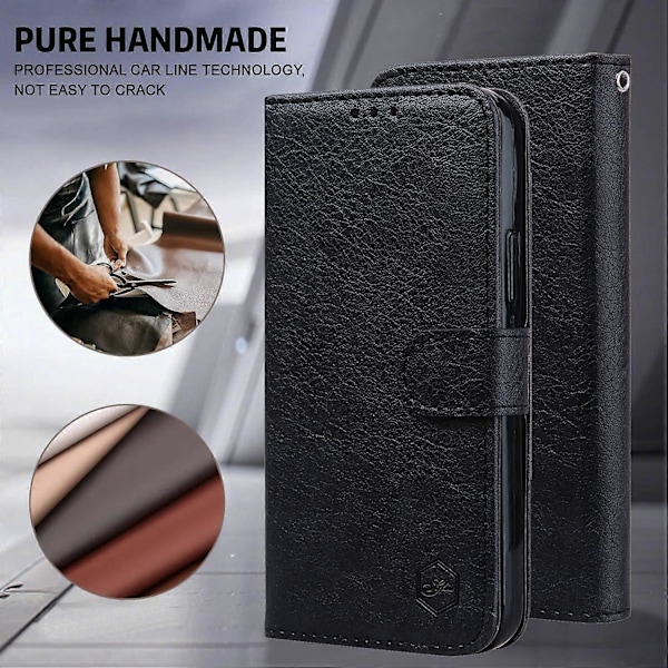Til Samsung Galaxy S24+ Etui PU Læder Anti-drop Wallet Cover Multicolor Style A