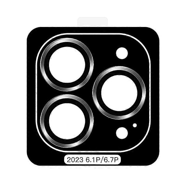 Type C TOTU Linsefilm med metalramme og hærdet glas mod ridser til iPhone 15 Pro/15 Pro Max Multicolor Style C