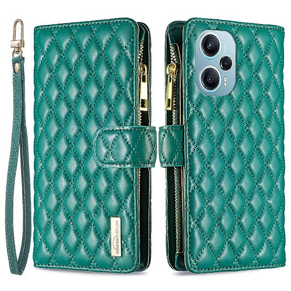 til Xiaomi Poco F5 5G/Redmi Note 12 Turbo Lynlåslomme Stativ Cover PU Læder Wallet Telefon Cover Multicolor Style C