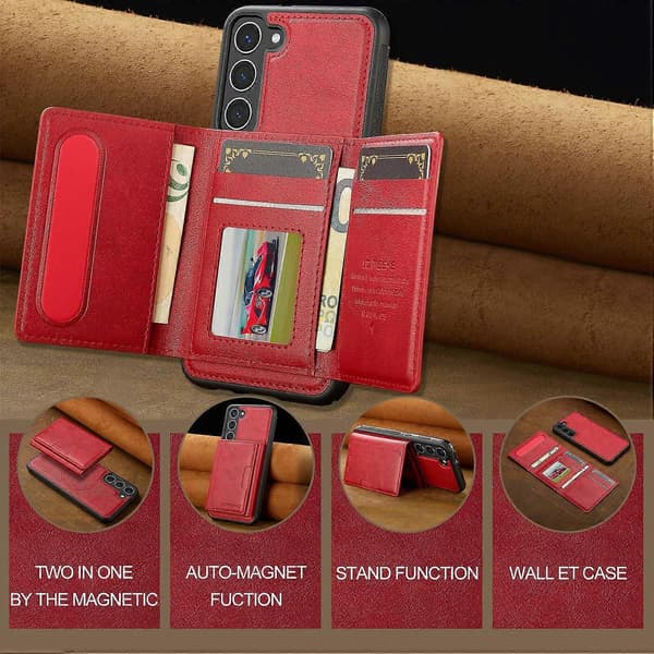 Til Galaxy S23 Telefoncover Multicolor Red