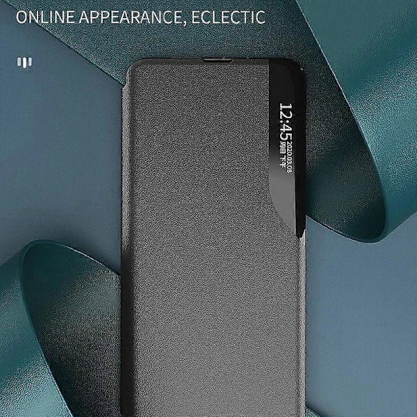 Skal till Samsung Galaxy S24+ med Fönster, Ställ och Repskydd i PU-Läder Multicolor Style B