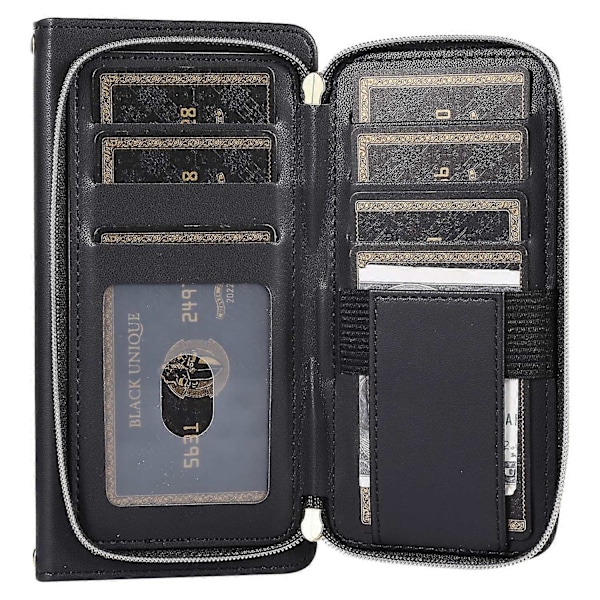 Plånboksfodral för iPhone 14 Pro Max Folio PU Läder Ställ Rombmönstrat Telefonskal med Handrem Multicolor Style C