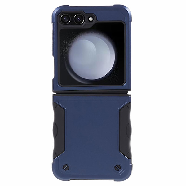 For Samsung Galaxy Z Flip5 5g Todelt Design Telefondeksel PC + Tpu Anti-ripe Beskyttelse Blue