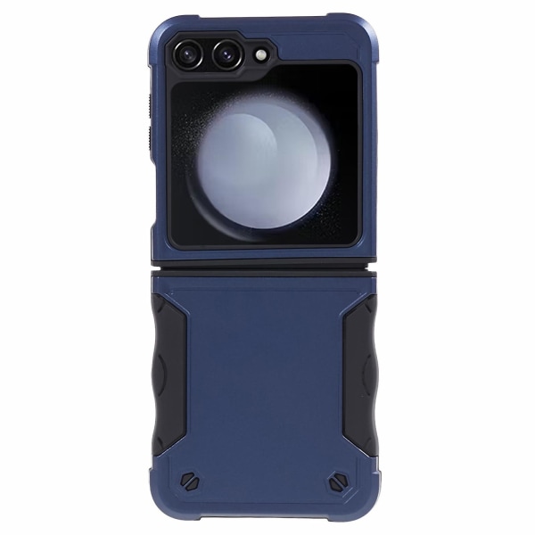 Til Samsung Galaxy Z Flip5 5G Todelt Design Telefon Cover PC + TPU Anti-ridse Beskyttelse Blue