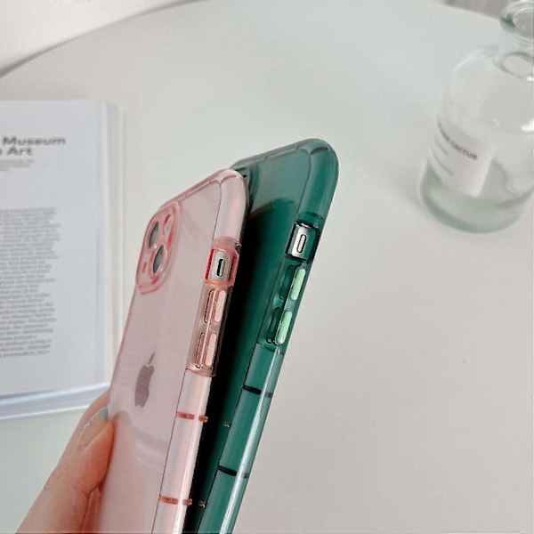 iPhone 14 pehmeä TPU-kuori, valoisa, pimeässä hohtava, naarmuuntumaton puhelinkotelo Multicolor Style A